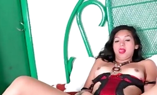 Petite Latina trans watching porn
