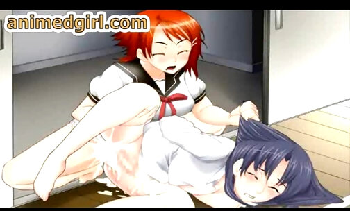 Two shemale hentai hard fuck each others after sucking
