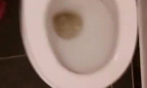 Sissy pee served on toilet suck it up whore