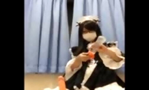 Asian CD in costume on Live Cam