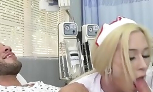 TS nurse Jenna Gargles gargling on cock and getting stuffed