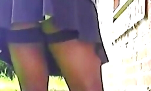 BlueGirl70 Rear View Panty Crotch