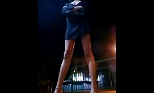 FerLaFemme - Nightwalk black dress legs