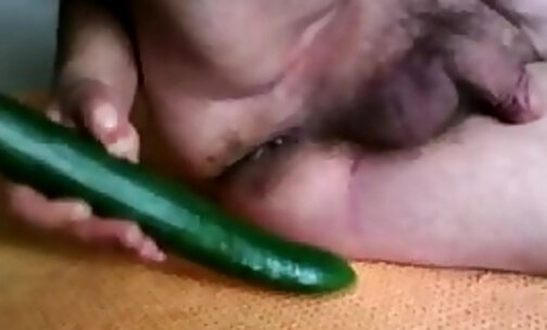 Cucumber in the ass