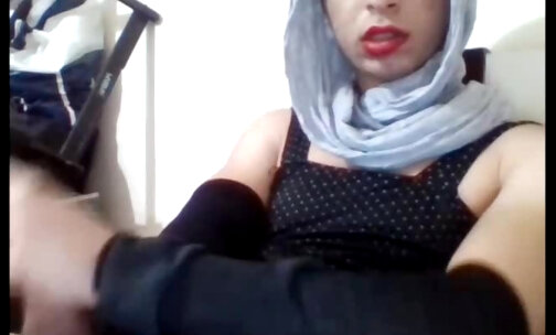 Big cock hijab Arabic shemale Online