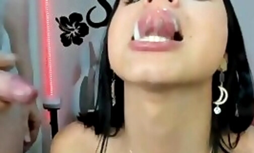 Sizzling hot Latina shemale cum in mouth Compilation