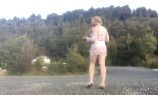 Sissy sniffing poppers and dancing in public