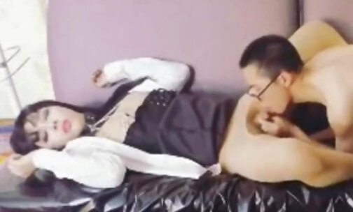 Asian bitch cock sucked by boy