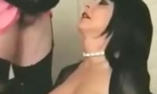 sissy With Beautiful Lips Sucking Cum From penis