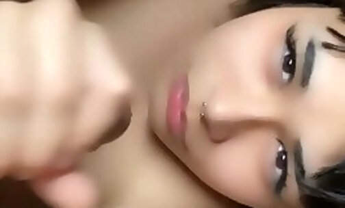 Self suck and Cum Swallow