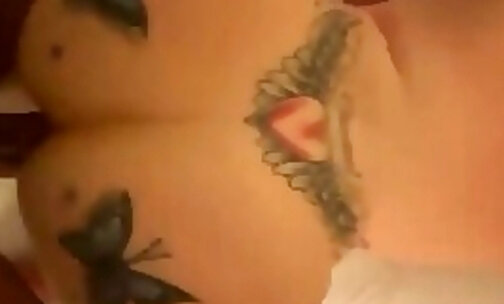 Her big sexy tattoed ass is bouncing all over ther room during anal