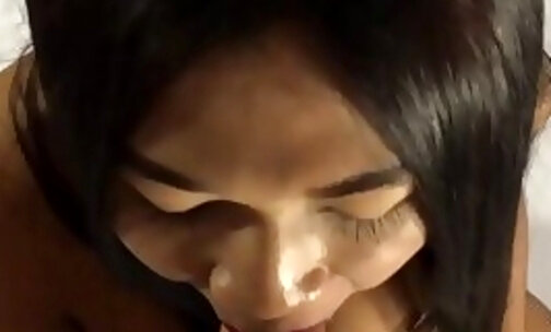 Amateur Ladyboy Bew Mouth And Ass Fucked