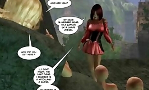 mermaid rose 3d comic futanari