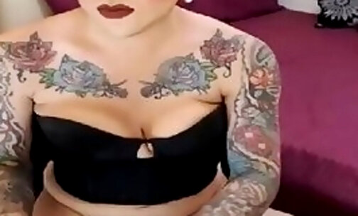 Shemale Tattoed Playing Wild Her Tits