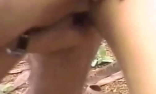 Rimming & deep ass fuck in the forest
