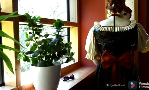 Latex Dirndl with Rubber Mask
