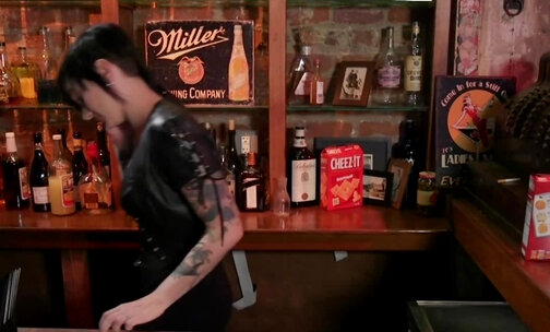 Ts and bartender fucking each other