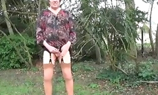transgender travesti sounding urethral lingerie outdoor