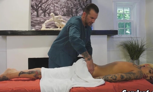 Beautiful TS Nadia Love gets an erotic massage!