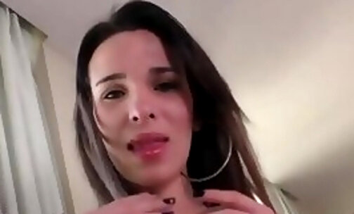 TS Girl Allicia Nogueira Likes Playing With Her Nice Cock