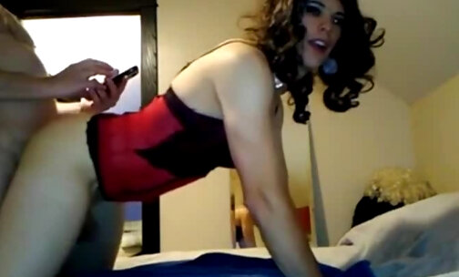 Gorgeous Crossdresser getting fucked by Daddy