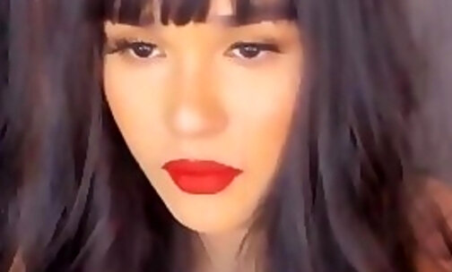 pretty filipina shemale cutie teases on webcam