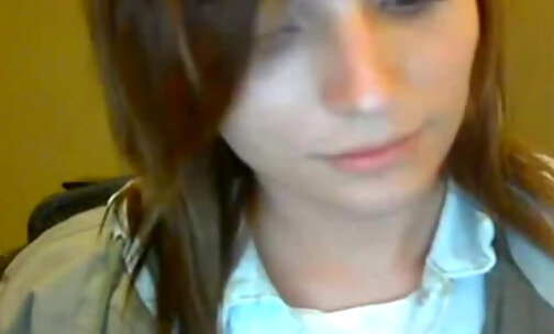 Teen tranny girl solo by webcam