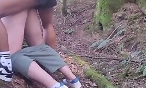 amateur ladyboy fucks guy in forest