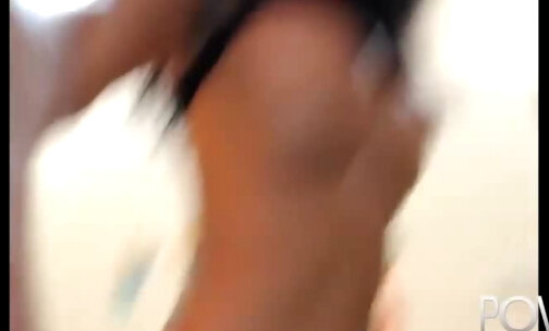 Cute big tits Thai ladyboy webcam tease