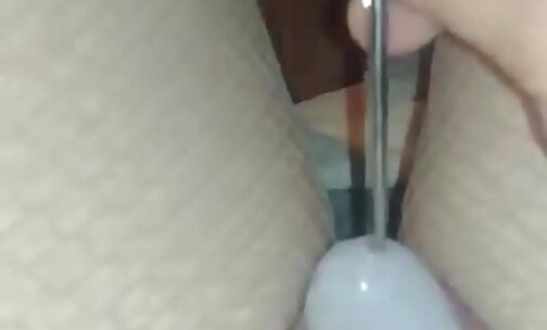 Sissy sounding caged clitty.