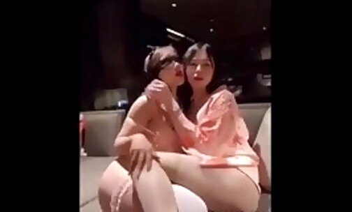 super sexy asiatic shemale and a blindfolded hot female