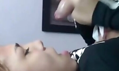 brazilian transgirl self licks on cam 081542 1495748