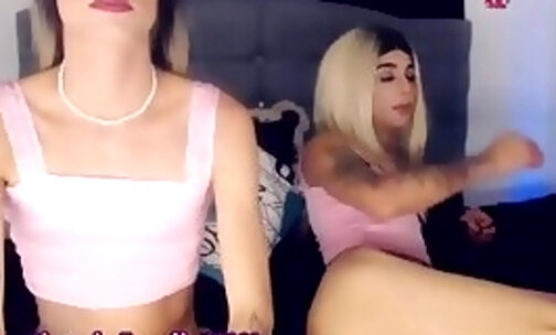slim trans ladies with tattoos have sex on webcam