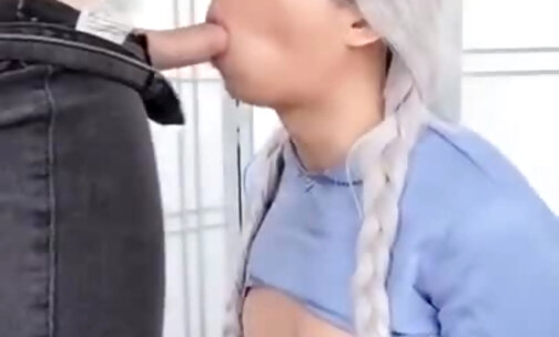 Teen takes a Cum Load in the Mouth